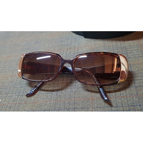 30 - Christian Dior Stylish Sunglasses, Brown and Gold Tone (Gold Glaze),Brown Lenes, Frame Made in Italy... 