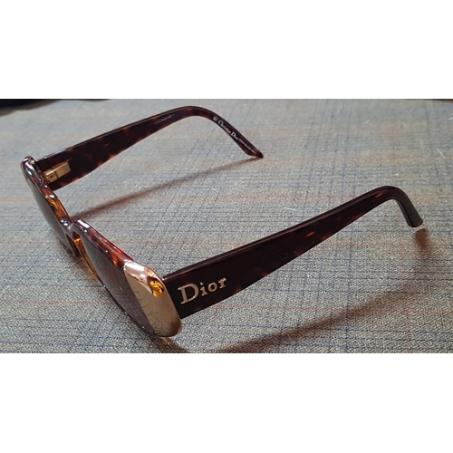 30 - Christian Dior Stylish Sunglasses, Brown and Gold Tone (Gold Glaze),Brown Lenes, Frame Made in Italy... 