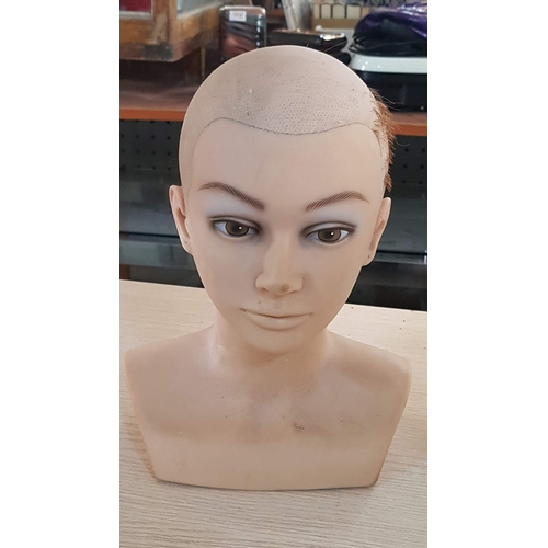 392 - Collection of 8x Mannequin Heads, 7x Styrofoam Unisex Heads and 1x Realistic Mannequin Famale Head w... 