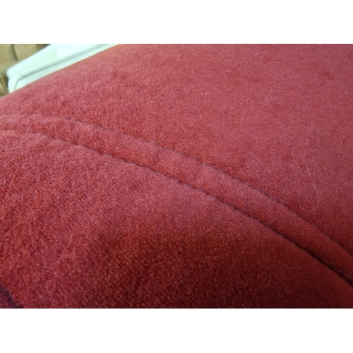 31 - Corner Sofa in Red / Bordeaux Colour Alcantara Fabric,

* Unused * - Furniture Stock Clearance, RRP ... 