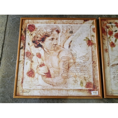 318 - Pair of Classical Style Prints in Gold Tone Frame, (Approx. 52 x 52cm each), (2)

* Unused * - Furni... 