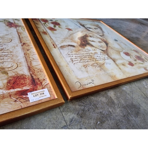 318 - Pair of Classical Style Prints in Gold Tone Frame, (Approx. 52 x 52cm each), (2)

* Unused * - Furni... 