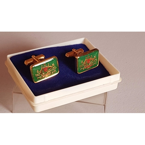 174 - Accessories for Her-Retro Perfume Bottle and Him-Retro Cufflinks. (2)