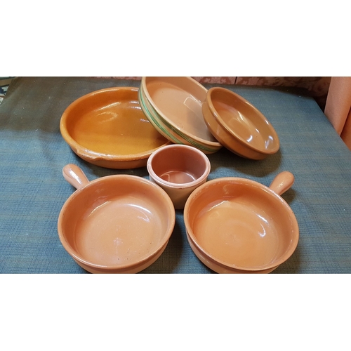 484 - 6 x Terracotta Dishes in Various Sizes. (6)