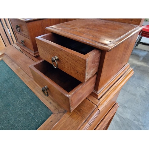 539 - Antique Davenport / Writing Desk, with Sloping Felt Writing Pad, Lift-Up with Storage and Fitted Int... 