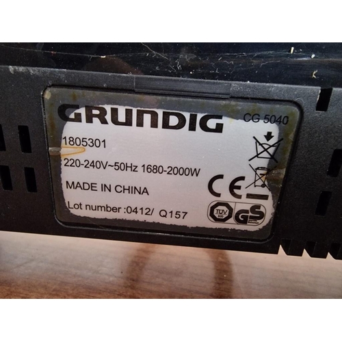 545 - Grundig 'Premium Line', Electric Countertop Grill, (Model: 1805301), * Basic Test & Working *