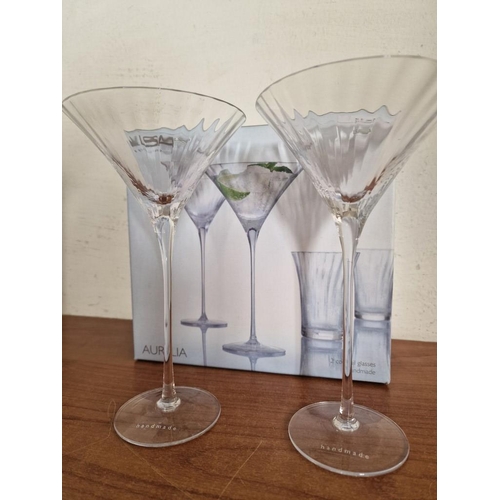 559 - Boxed Set of LSA International 'Aurelia' 2 x Cocktail Glasses (275ml), Handmade in Poland, Together ... 