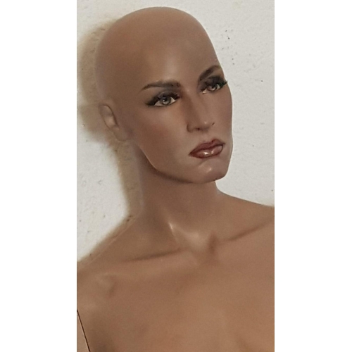 489 - Full Body Female Mannequin, Approx. H: 173cm, A/F, no stand.