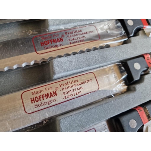 113 - Hoffman Solingen 'Profiline' Stainless Steel 10pc Kitchen Knife Set in Carry Case