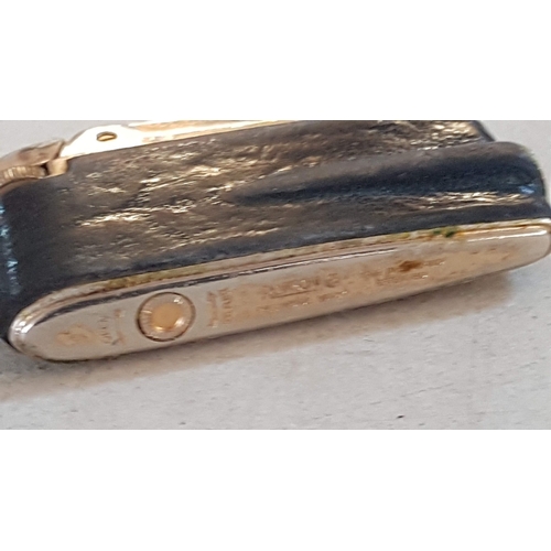 114 - 'Ronson' Vintage Lighter (Black Leather, A/F, Untested) with Complete 'Ronson Service Outfit Tin (Ci... 