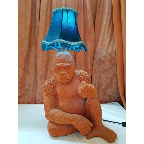 濱*猿様 アイルランド代表　ウォームアップセット Abigail Ahern Edition, Orange Gorilla Table Lamp with 2x Velvet