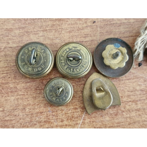 55 - Collection of Interesting Items! Vintage, Antique and Clay Smoking Pipes, Military Buttons, Vintage ... 