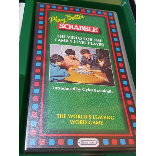 107 - Scrabble, One of The Most Popular Games, Retro Edition with Rules on VHS Tape and Small/Pocket Versi... 