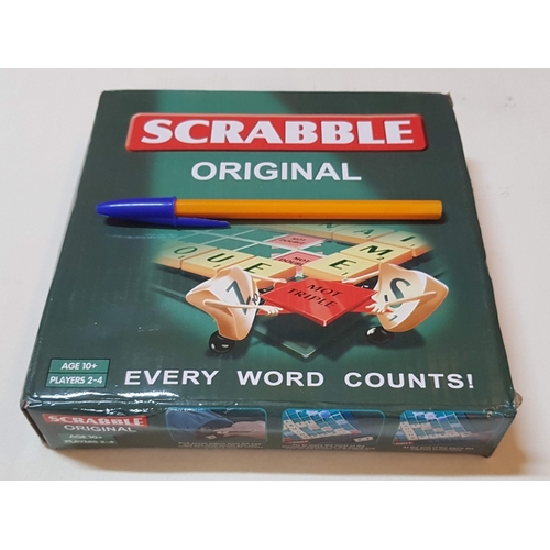 107 - Scrabble, One of The Most Popular Games, Retro Edition with Rules on VHS Tape and Small/Pocket Versi... 