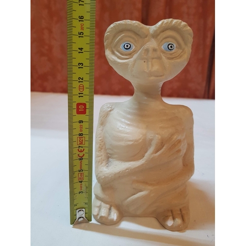 111 - E.T. Movie Character from Spielberg's Cult Movie Memorabilia, Moneybox/Sculpture , Hand Made by Mari... 