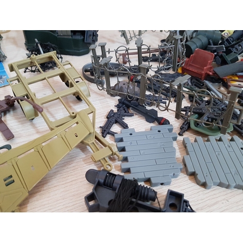 66 - Huge Collection of Military Toys, More Than 50 Different Pieces, Inc. Army Jeeps, Tank Vehicle, Heli... 