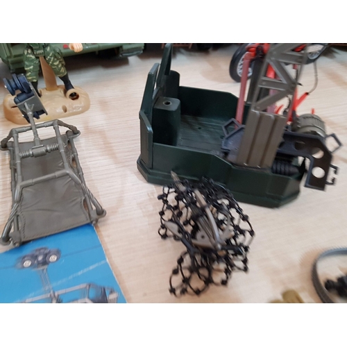 66 - Huge Collection of Military Toys, More Than 50 Different Pieces, Inc. Army Jeeps, Tank Vehicle, Heli... 