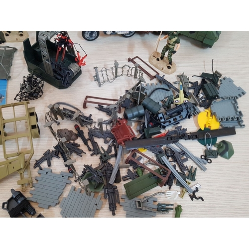 66 - Huge Collection of Military Toys, More Than 50 Different Pieces, Inc. Army Jeeps, Tank Vehicle, Heli... 