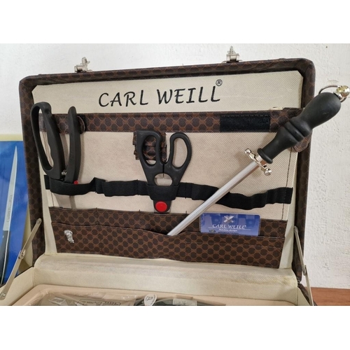 13 - 'Carl Weil' 24Pc Deluxe Knife Set (Rose Keller), Top Quality Stainless Steel Kitchen Ware, Incl: 6 x... 
