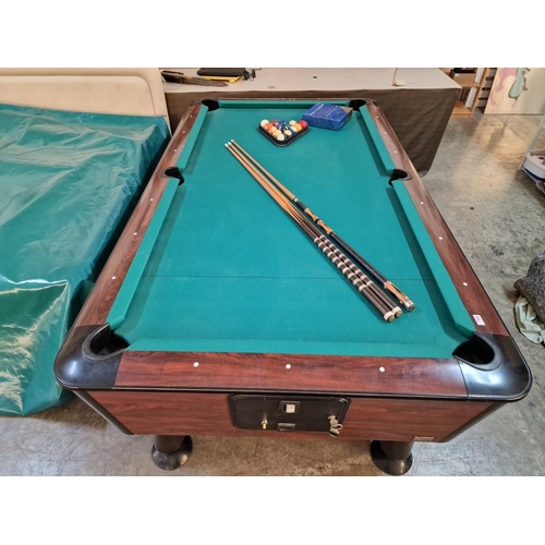 50 - 'Sam Billiards' Pool Table with Slate Bed, Model YS, (Approx. 232 x 131cm), Made in Spain, Together ... 