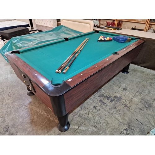 50 - 'Sam Billiards' Pool Table with Slate Bed, Model YS, (Approx. 232 x 131cm), Made in Spain, Together ... 