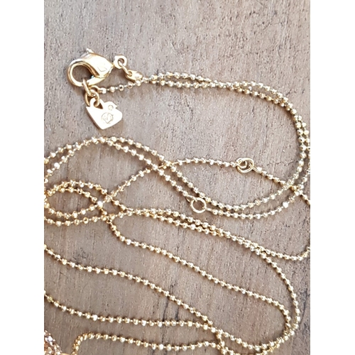 67 - 'ELIOT AND ERICA' Cool and Collectible Swarovski Pendants, Gold and Silver Tone, on Long Ball Bead C... 