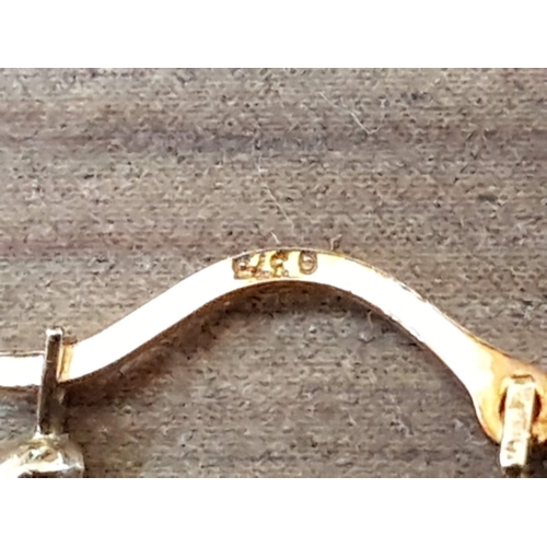72 - 2x Pair of 9ct Yellow Gold Hoop Earrings; Heart Motif Design and Dolphins Design, Approx. 1g.  (2+2)