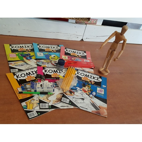 115 - 'How to Draw Comics'; Accessories (Pencils Sharpener Erasers) and Few Practical Guides How to Learn ... 