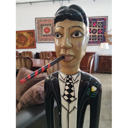 36 - Tom's Drag Company Character Collection, 'Mafioso Franco' Missing Hat, Approx. H: 141cm.