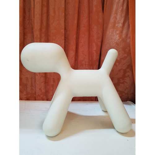 38 - White 'Puppy Me Too Magis' Design by Eero Aarnia , Chair/Toy, Approx. 35cm x 43cm.