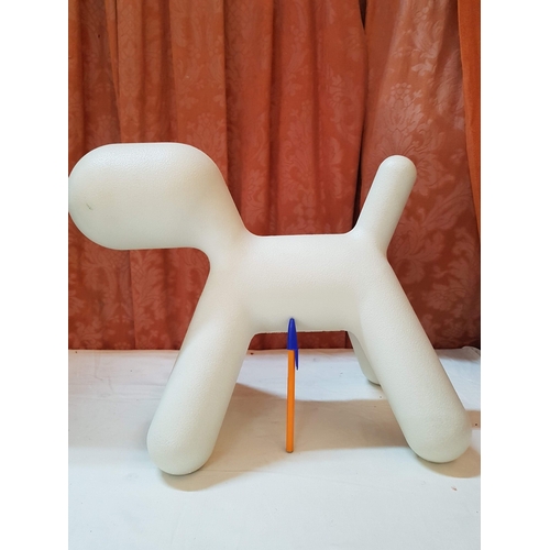 38 - White 'Puppy Me Too Magis' Design by Eero Aarnia , Chair/Toy, Approx. 35cm x 43cm.