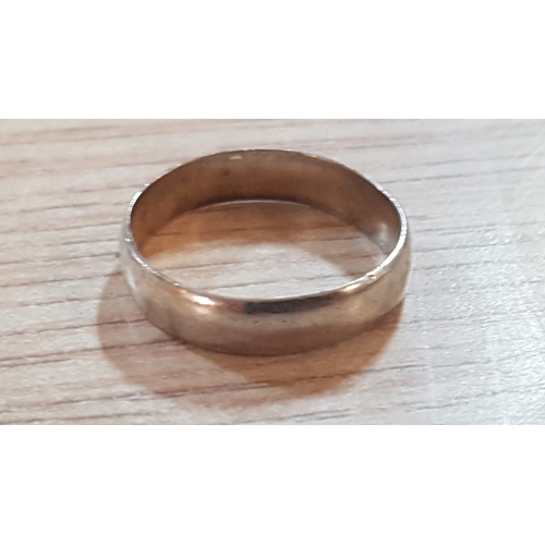 517 - Silver Ring/Band with Engraving 'Michalis+Liza', Size V, Approx. 3.2g.