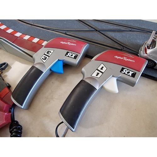 Large Qty of Scalextric; 'SCX' 1:32 Scale Racing System Box Set with ...
