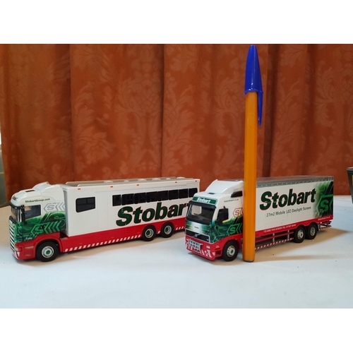 24 - Eddie Stobart die cast trucks – (5 Corgi and 3 Oxford)  8 pcs