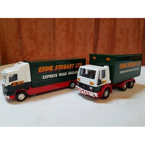 24 - Eddie Stobart die cast trucks – (5 Corgi and 3 Oxford)  8 pcs