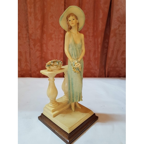 3 elegant signed Italian female figures from A.D.L. by Vittorio
