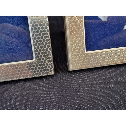 163 - 4 x Silver Photo Frames; Freestanding, Two Patterns, (Approx. Max. 12 x 17cm), (4)