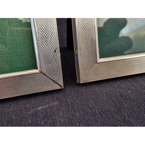 163 - 4 x Silver Photo Frames; Freestanding, Two Patterns, (Approx. Max. 12 x 17cm), (4)