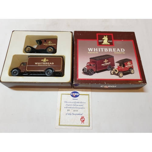 16 - 2 boxed Corgi Special Edition,  ‘Cadbury’s Cameo Collection’ commercial vehicles, 2 Corgi ‘Whitbread... 