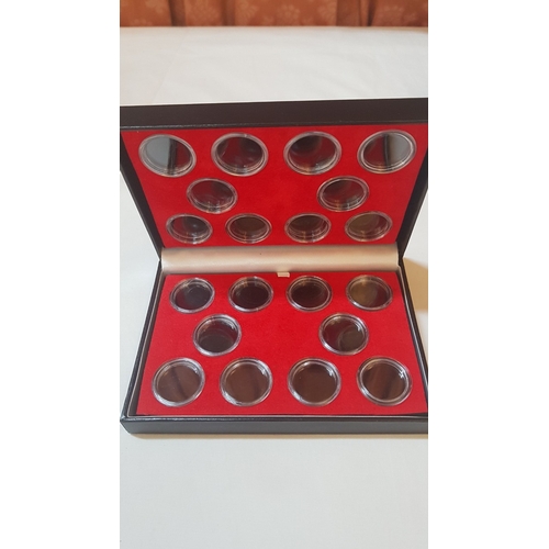 172 - 2x Coin Presentation Boxes (Protect/Display/Storage), 1x Box for 10x Capsules (Capsules Not Inc.) an... 