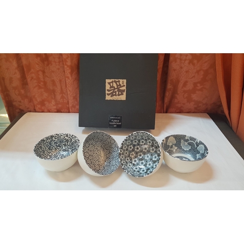 198 - 4 Piece Noodle Bowl Set, Kanesada, Dishwasher and Microwave Safe (Crafted in Japan for Debenhams), A... 