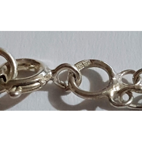 200 - Beautiful Filigree Silver 925 Lefkara Style Jewelry Set with Lace Design; Necklace, Approx. L: 40cm ... 