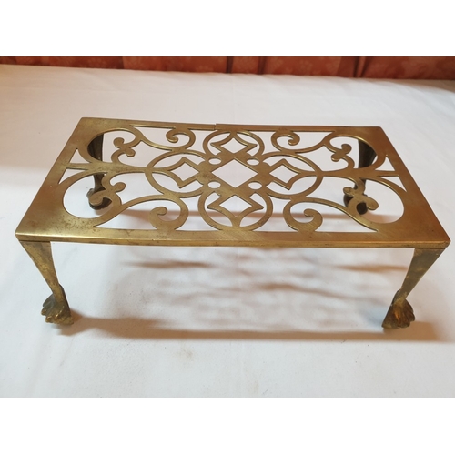 36B - Vintage brass trivet – 26cm x 14 x 9