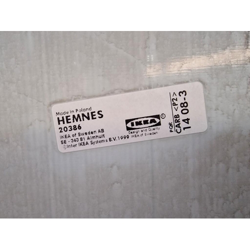 216 - Large Rectangular Wall Mirror with Thick White Colour Frame; IKEA 'Hemnes', (Approx. 74 x 165cm)