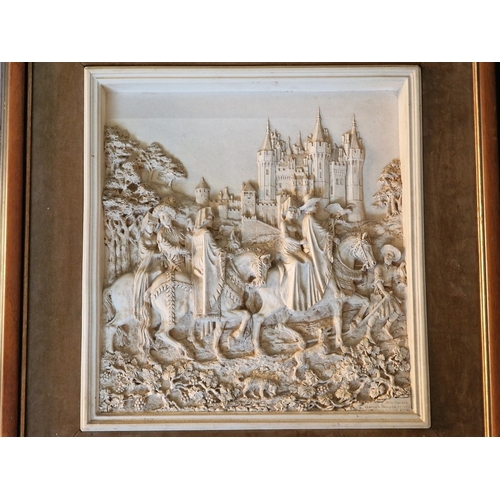 Framed 'Marcus Designs' Wall Plaque by 'D.H. Morton' Circa 1977