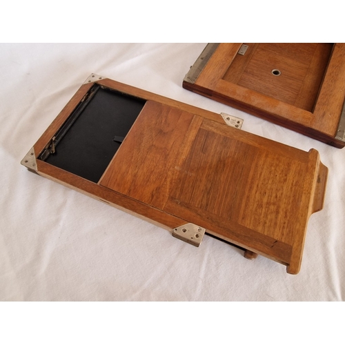 62 - Antique 'FKD' 13x18 Large Format Plate Accordion Camera, Made in the Soviet Union; Solid Wood Foldin... 