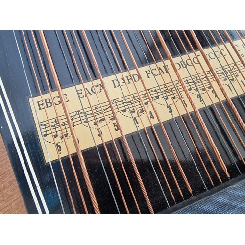 61 - Vintage 'Jubel Tone' Zither (Musical Instrument), Made in GDR, Circa 1973, with Hand Painted Floral ... 