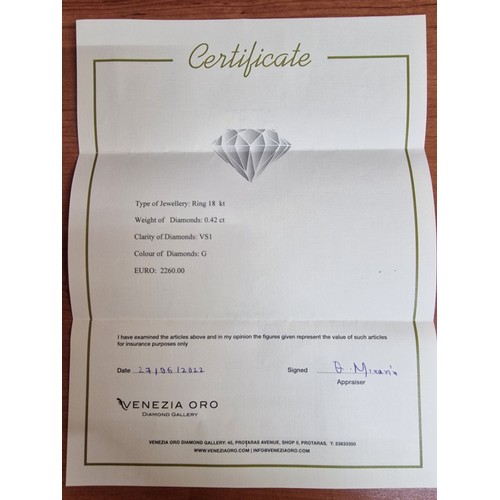 143 - 18ct White Gold 7-Diamond Anniversary / Dress Ring; Approx. 0.42twc of Bar Set Brilliant Cut Round V... 