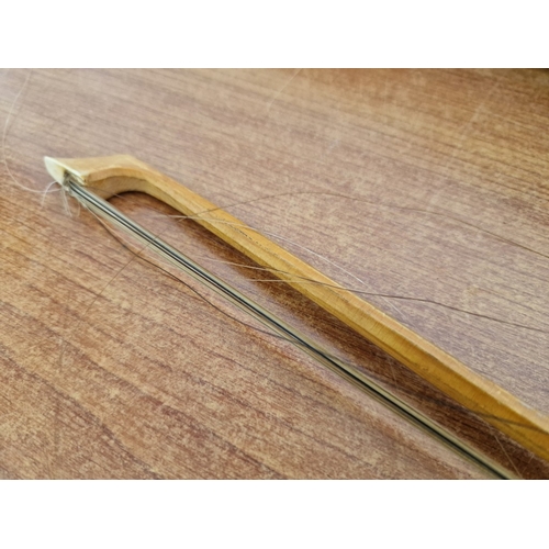 63 - Vintage Violin, Russian / Soviet Era, with Bow and Hard Carry Case, (Approx. L: 60cm, a/f)