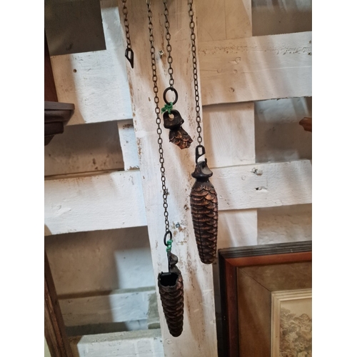 67 - Wall Hanging Wooden Cuckoo Clock, Quartz, Untested, (Note, Weights a/f)